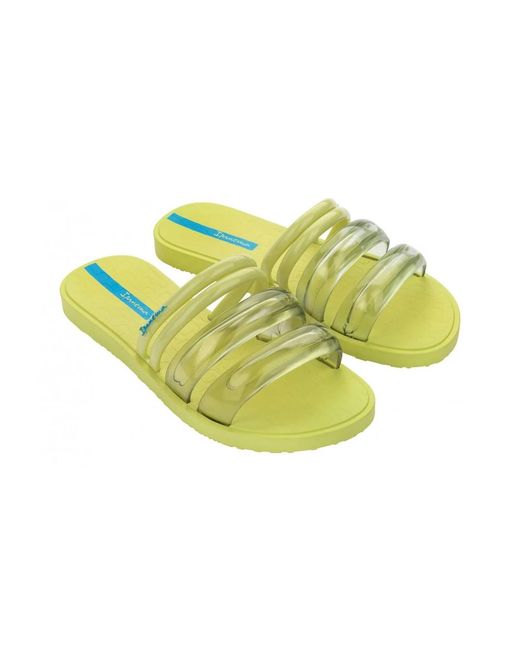 Ipanema Yellow Gestreifte puffer sandalen für frauen