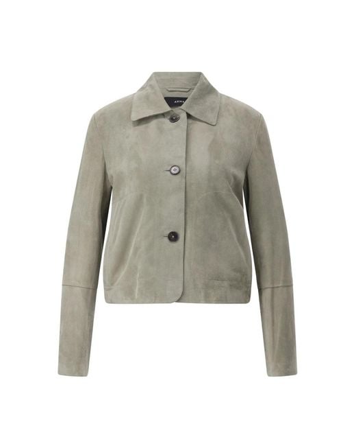 Arma Green Leather Jackets