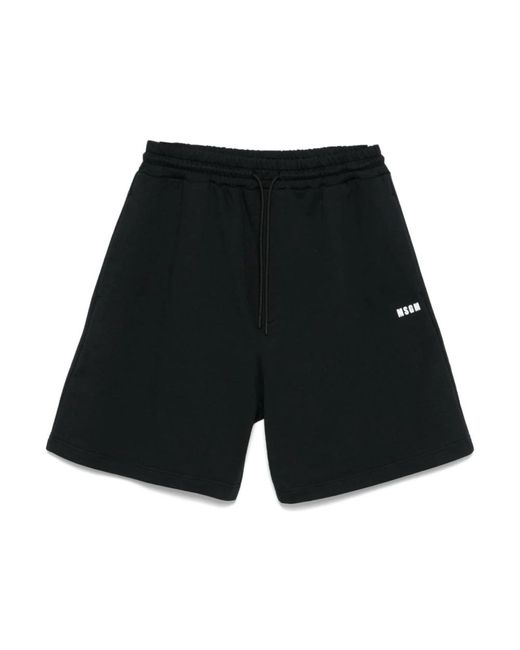 MSGM Black Casual Shorts for men