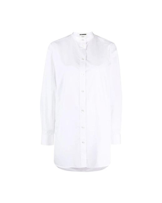 Jil Sander White Formal Shirts