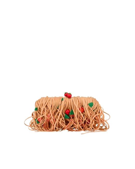 Moschino Orange Clutches