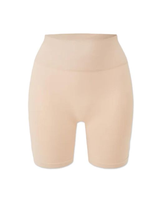 Heist Studios Ondergoed ,Nylon Contour Seamless High Waist Shorts in het Natural