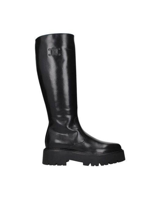 Céline Black High Boots