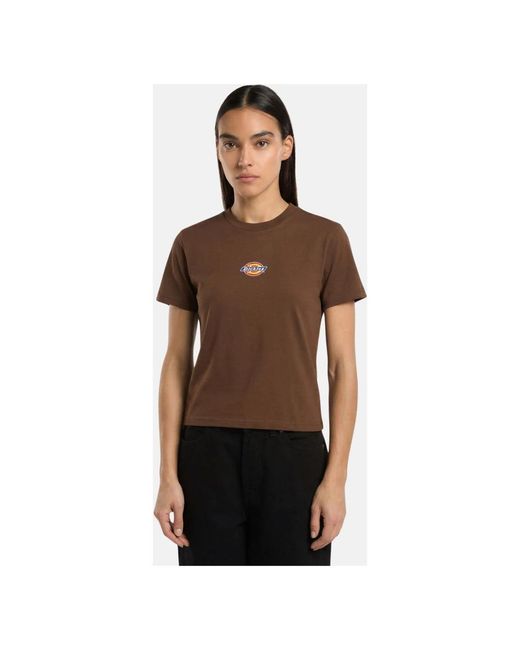 Dickies Maple Valley Reg Tee in het Brown