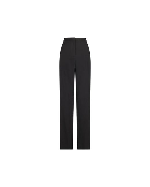 The Row Black Straight Trousers