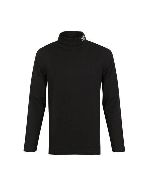 Sporty net col rl t-shirt di Umbro in Black da Uomo