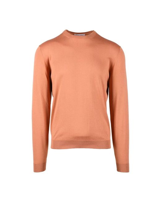 Round-Neck Knitwear FILIPPO DE LAURENTIIS de hombre de color Orange