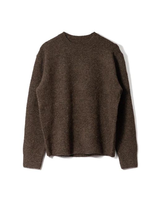 Wax London Brown Round-Neck Knitwear for men