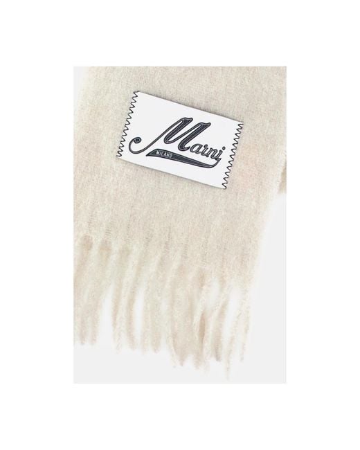 Marni White Winter Scarves