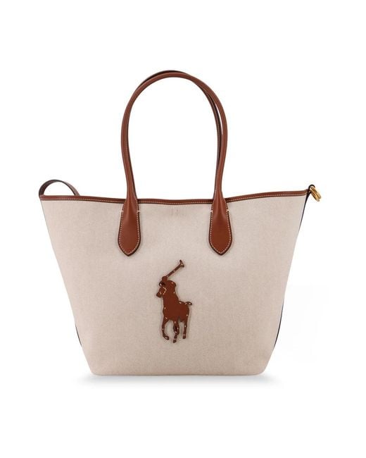 Polo Ralph Lauren Brown Tote Bags