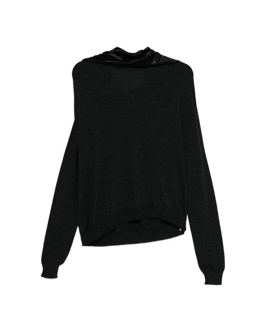 Round-Neck Knitwear Alberta Ferretti en coloris Black