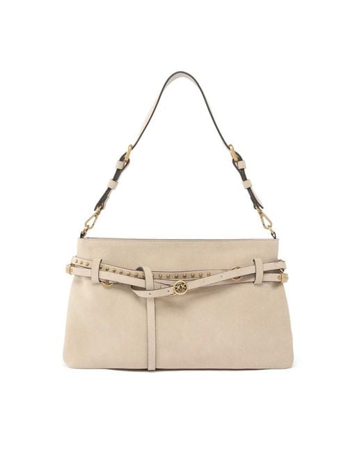 Pinko Natural Shoulder Bags