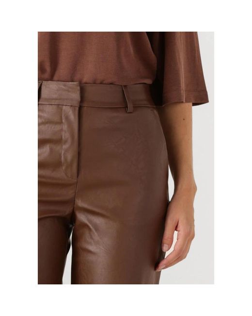 Minus Broeken ,Bruin ,Wol Bruine Tasja Broek in het Brown