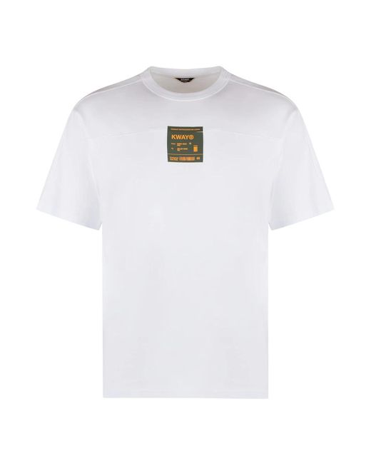 K-Way T-Shirts in het White voor heren