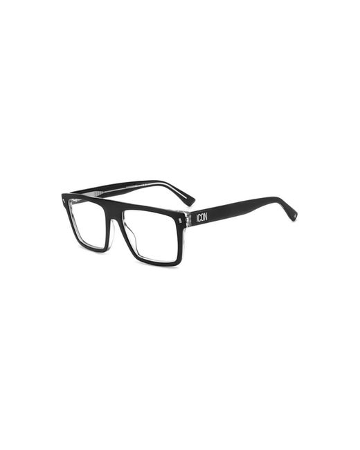 Gafas de cristal negro para estilo DSquared² de color Black