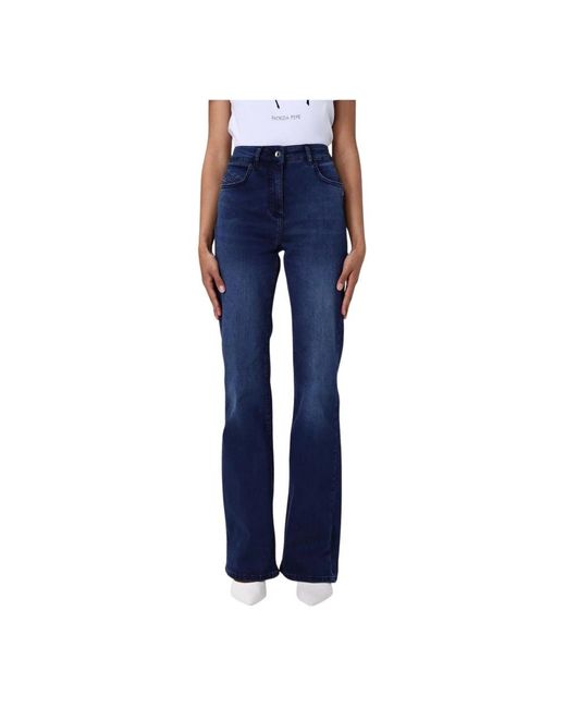 Boot-Cut Jeans Patrizia Pepe de color Blue