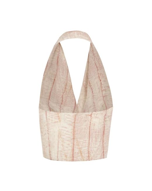 Cortana Natural Sleeveless Tops