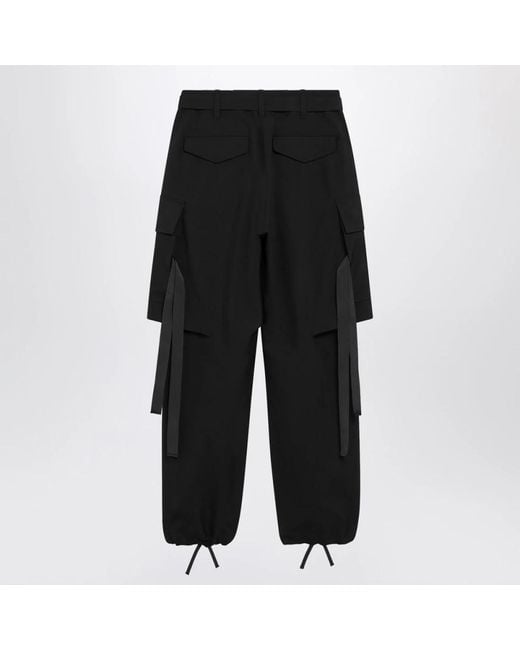 Sacai Black Tapered Trousers