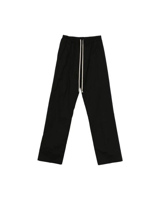 Rick Owens Schwarze Hose Mit Kordelzug in Black für Herren