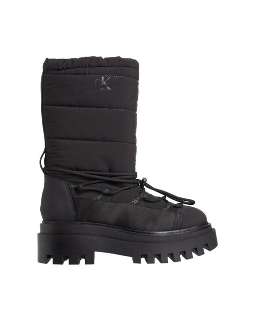 Calvin Klein Black Winter Boots