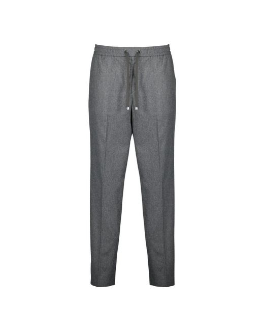Moncler Gray Straight Trousers for men