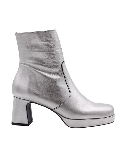 CTWLK Gray Heeled Boots