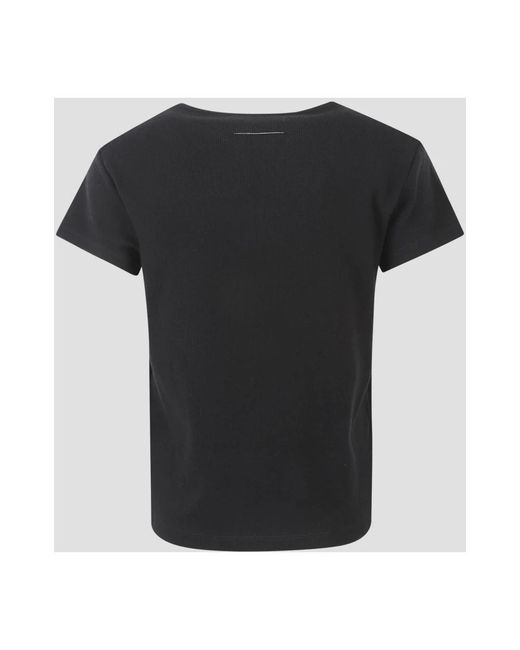 MM6 by Maison Margiela Black T-Shirts