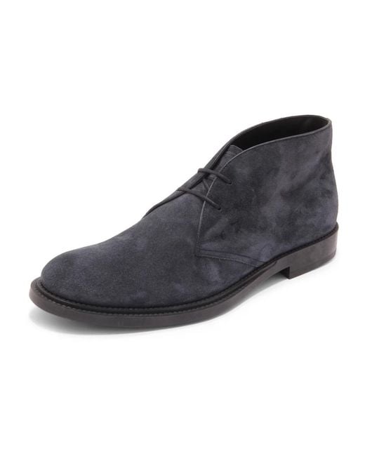 Tod's Blue Lace-Up Boots for men