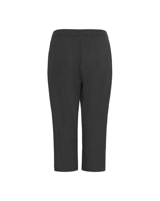 Kaffe Gray Cropped Trousers