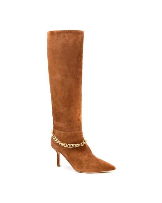 Ninalilou Brown Heeled Boots