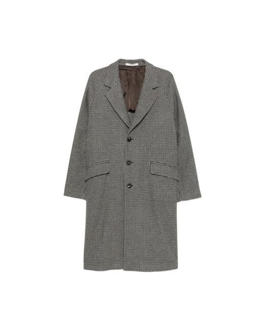 Tagliatore Gray Single-Breasted Coats for men