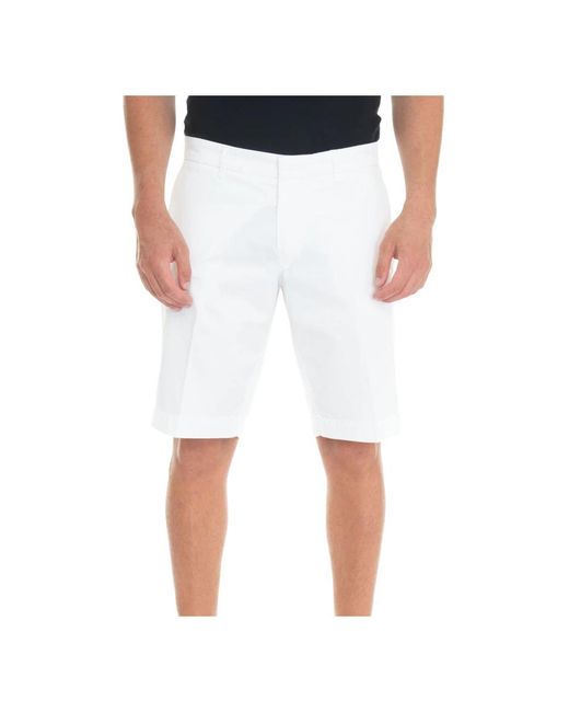 Fay White Casual Shorts for men