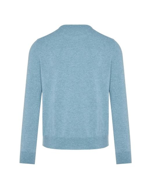 Gran Sasso Blue Cashmere Knitwear for men
