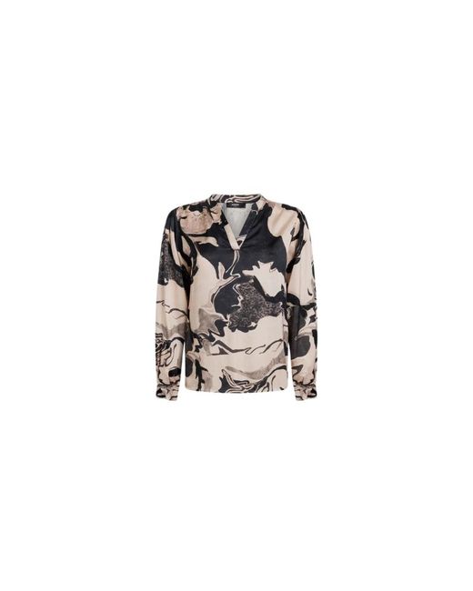 Jansen Amsterdam Overhemden ,Veelkleurig ,Elegante Cristina Blouse in het Black
