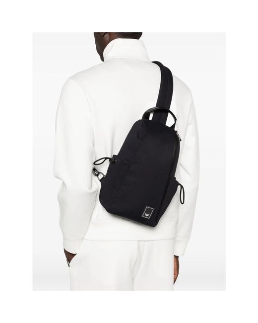 Emporio Armani Black Cross Body Bags for men