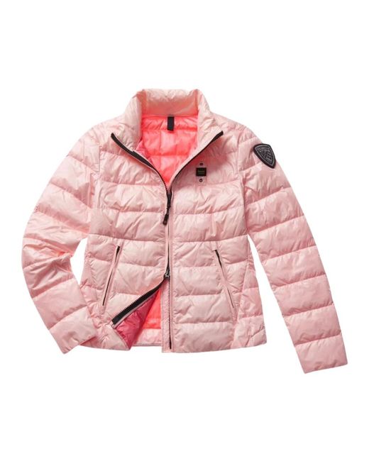 Down Jackets Blauer de hombre de color Pink