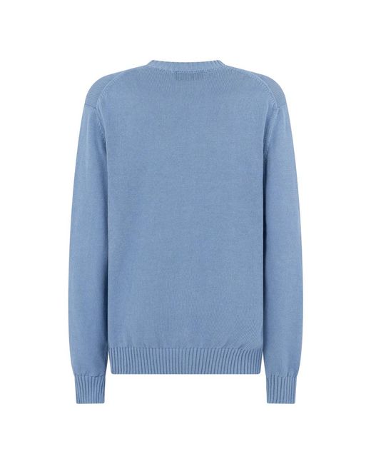 Slowear Blue Round-Neck Knitwear for men