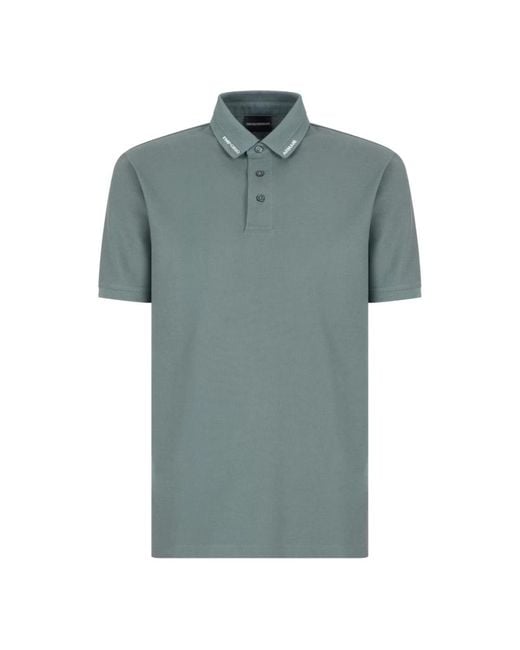 Emporio Armani Green Polo Shirts for men