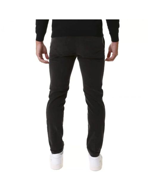 40weft Black Slim-Fit Trousers for men