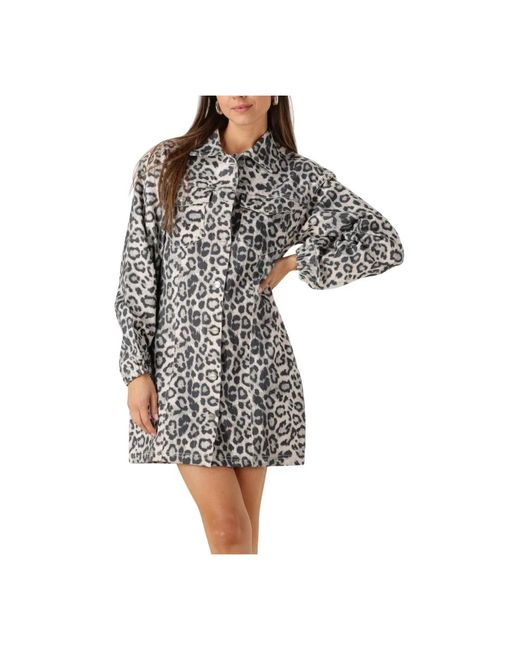 Refined Department Shirt Dresses in het Black