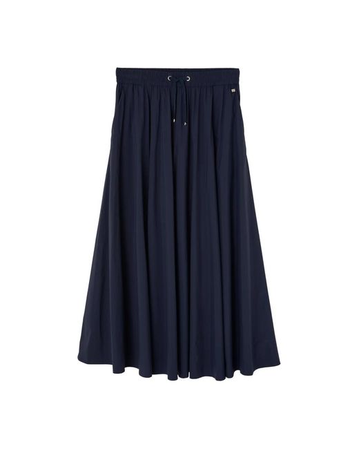 Herno Blue Light Nylon Stretch Skirt
