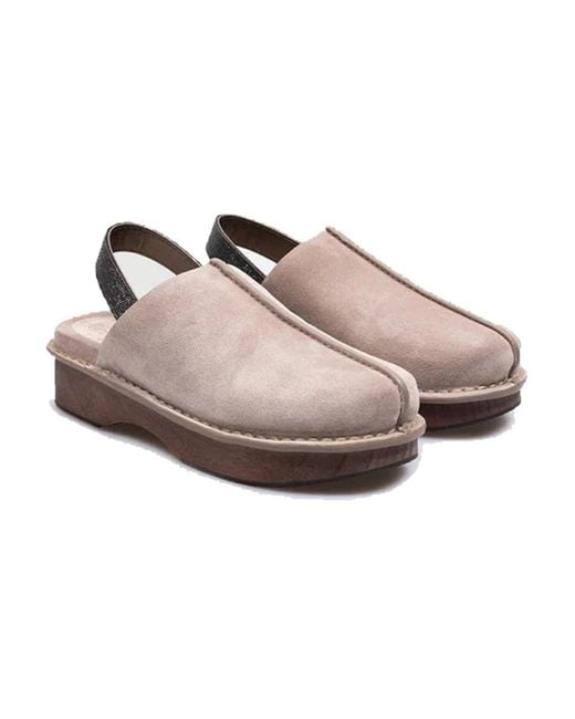 Brunello Cucinelli Brown Clogs