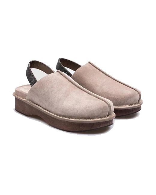 Brunello Cucinelli Brown Monili Wildlederschuhe
