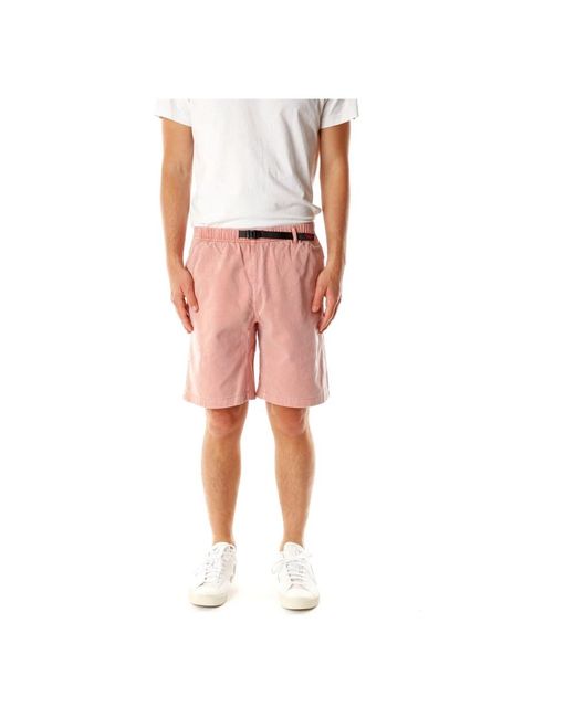 Shorts con vita media e cintura di Gramicci in Red da Uomo