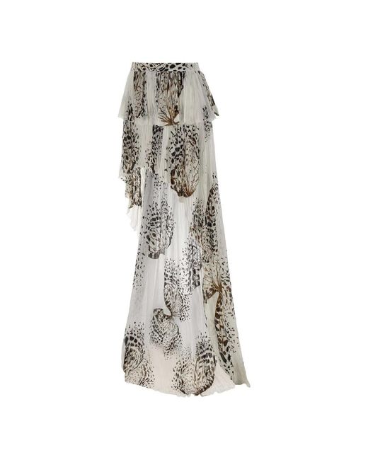 Blumarine Gray Maxi Skirts