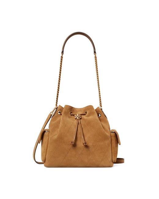 Tory Burch Brown Bucket Bags