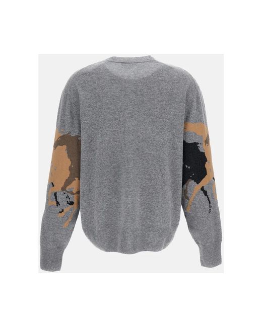 Stella McCartney Gray Round-Neck Knitwear