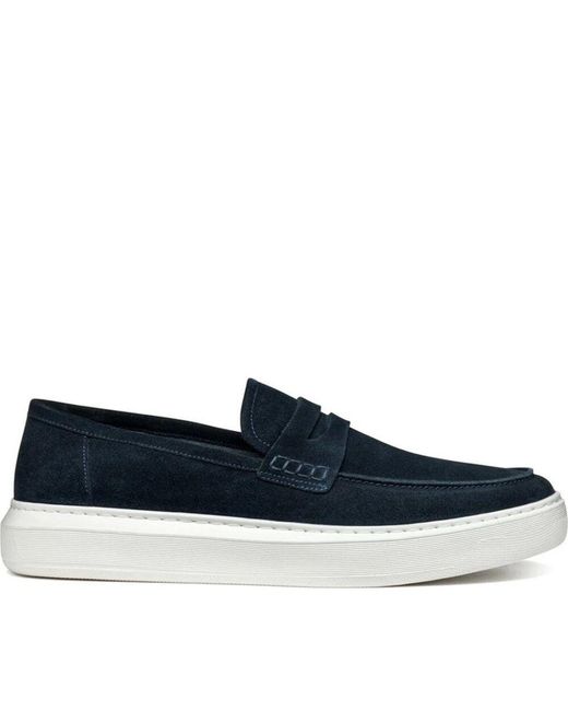 Geox Blaue mokassin loafers für männer in Blue für Herren