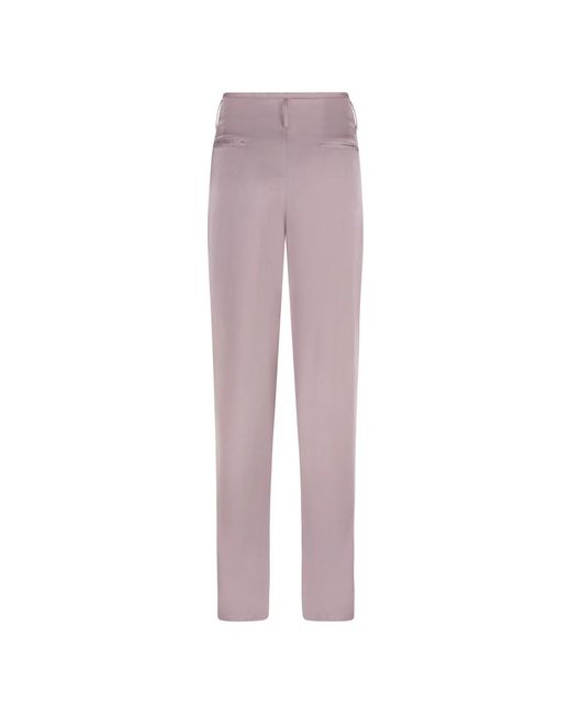 Etro Broeken ,Roze ,Viscose Broek Met Zakken in het Purple