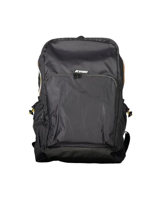 K-Way Schwarzer Herrenrucksack Mit Mehreren Taschen in Black für Herren